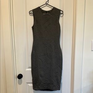 Chic Sleeveless Gray Midi Dress
